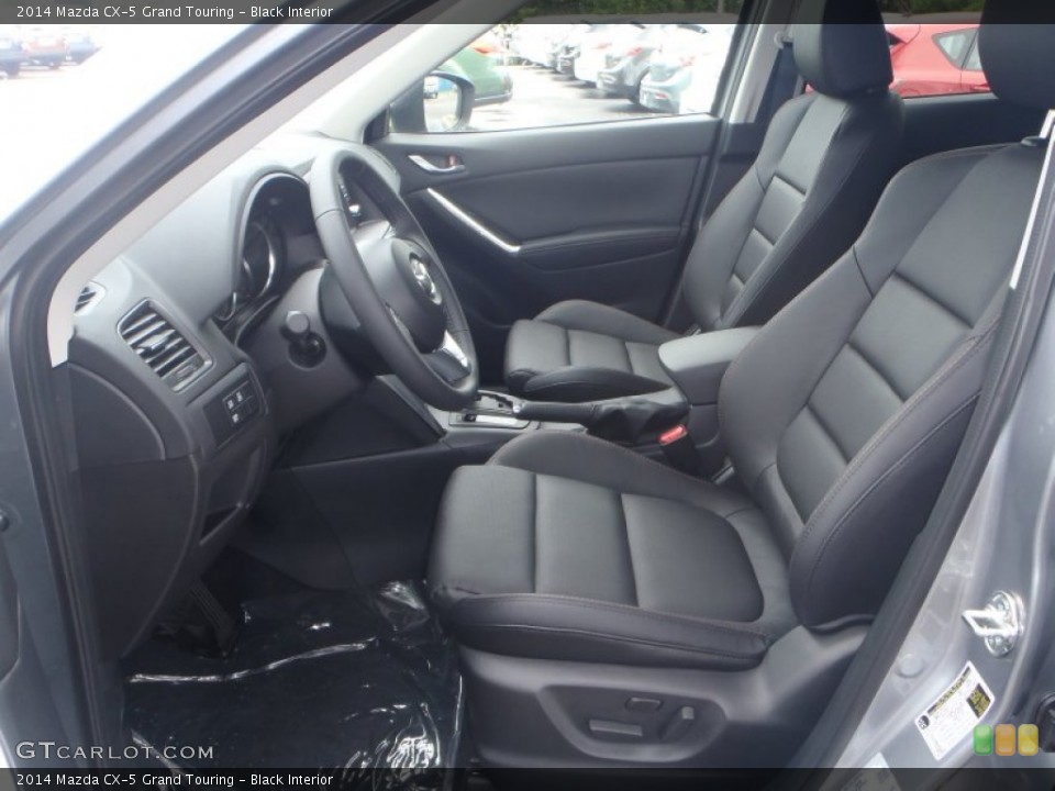 Black Interior Front Seat for the 2014 Mazda CX-5 Grand Touring #83504333