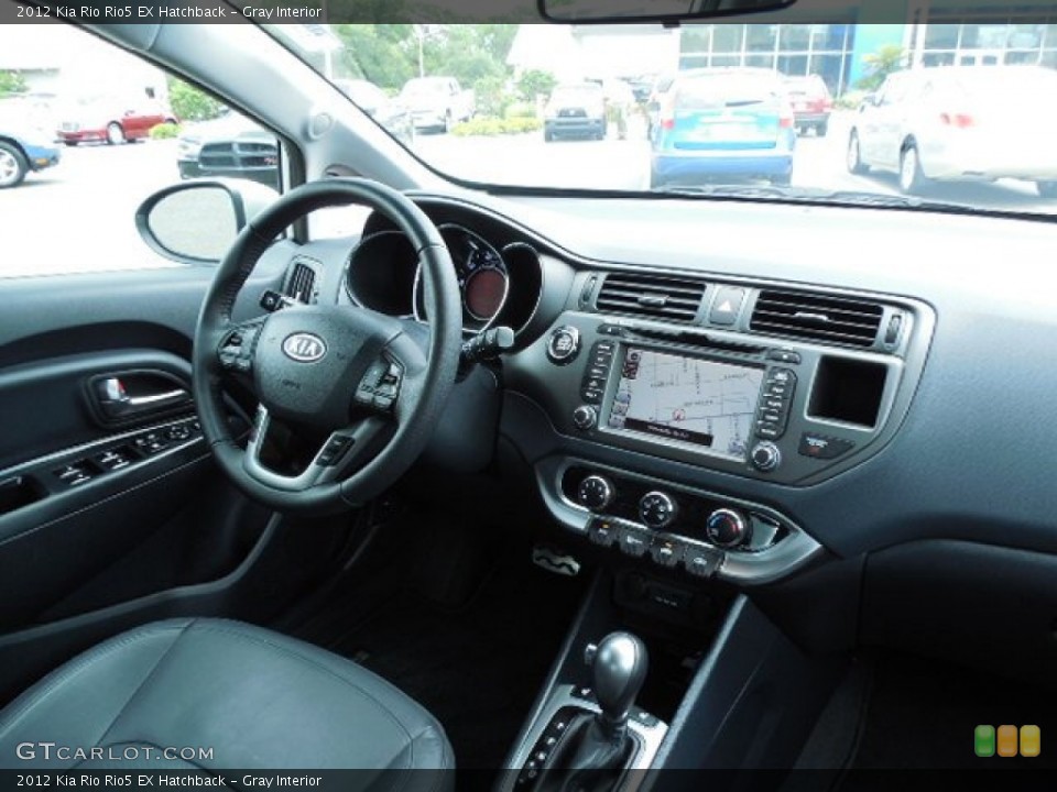 Gray Interior Dashboard for the 2012 Kia Rio Rio5 EX Hatchback #83504427
