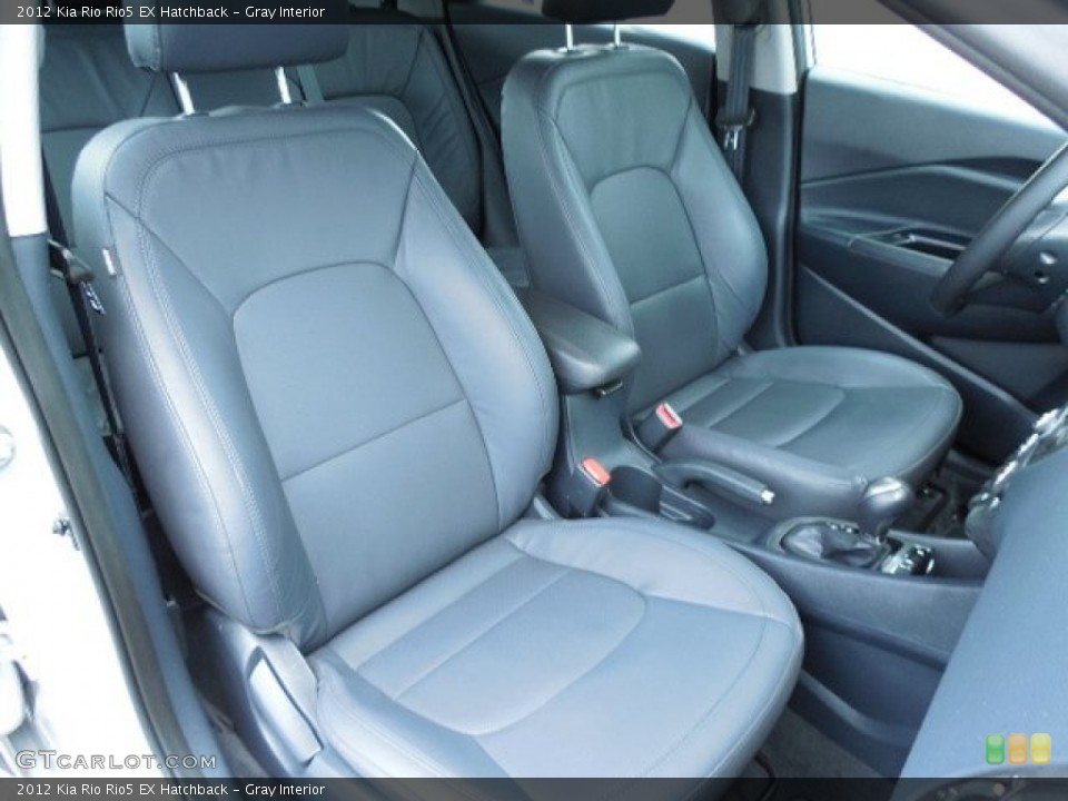 Gray Interior Front Seat for the 2012 Kia Rio Rio5 EX Hatchback #83504448