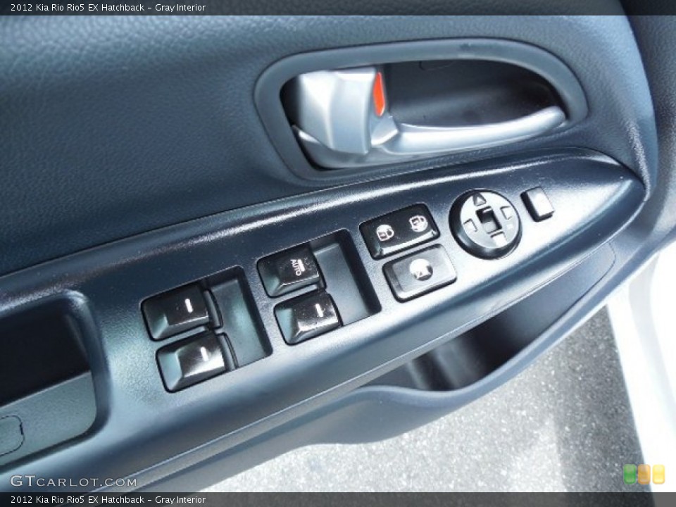 Gray Interior Controls for the 2012 Kia Rio Rio5 EX Hatchback #83504562