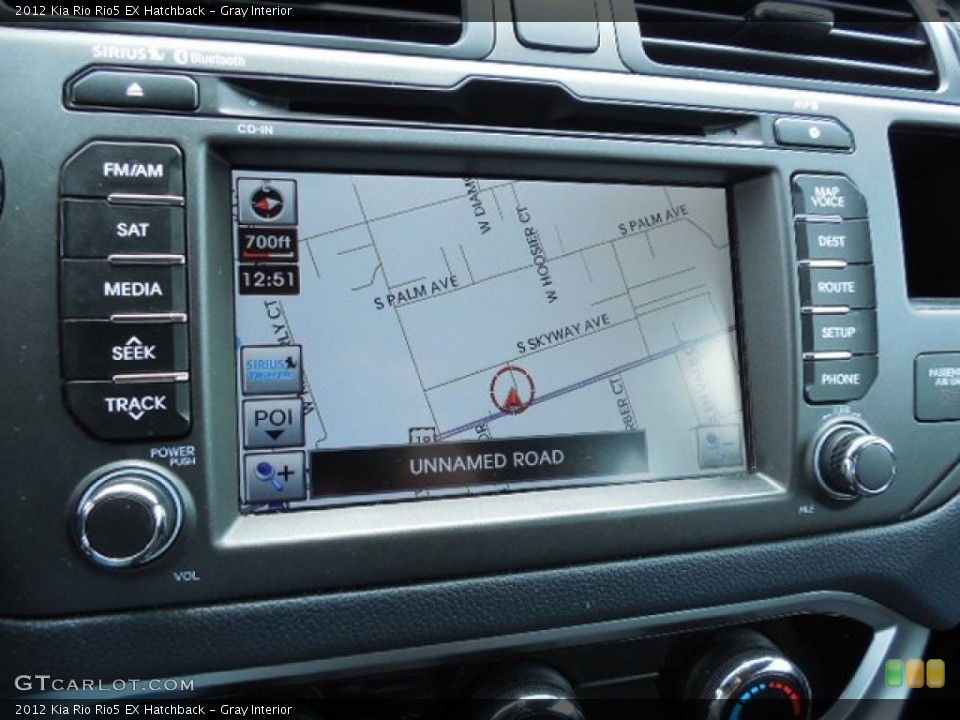 Gray Interior Navigation for the 2012 Kia Rio Rio5 EX Hatchback #83504604