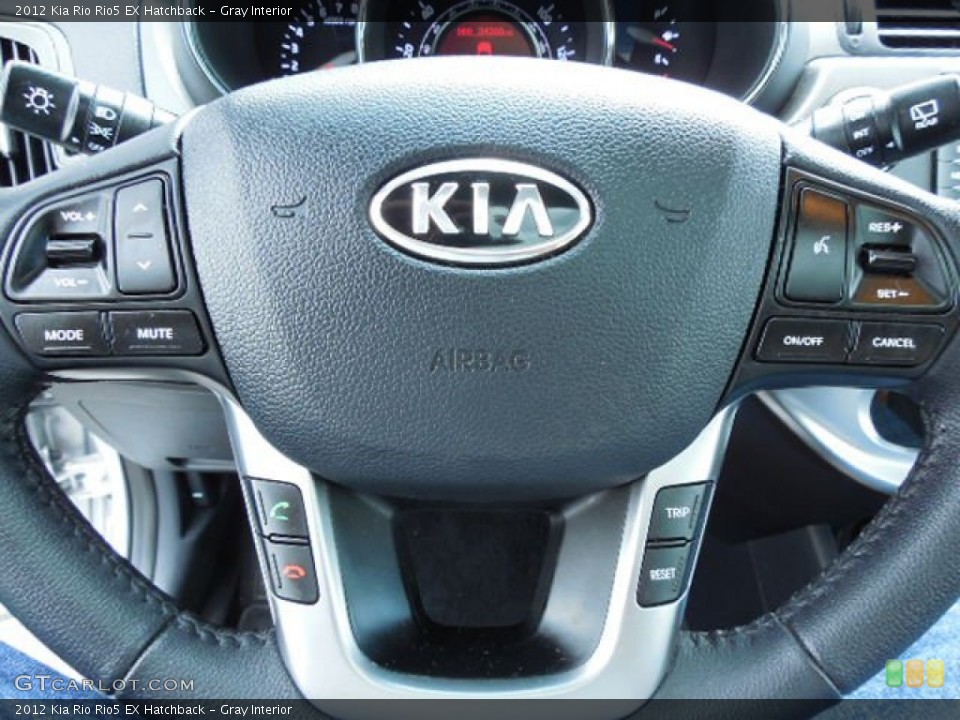Gray Interior Controls for the 2012 Kia Rio Rio5 EX Hatchback #83504670