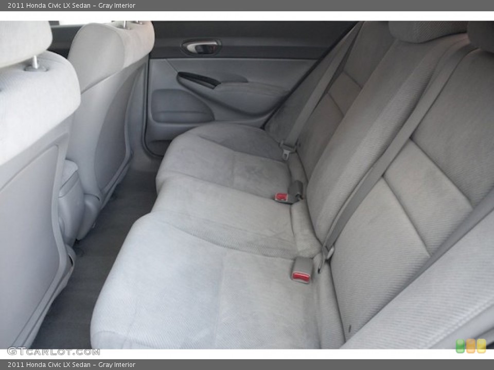 Gray Interior Rear Seat for the 2011 Honda Civic LX Sedan #83505285