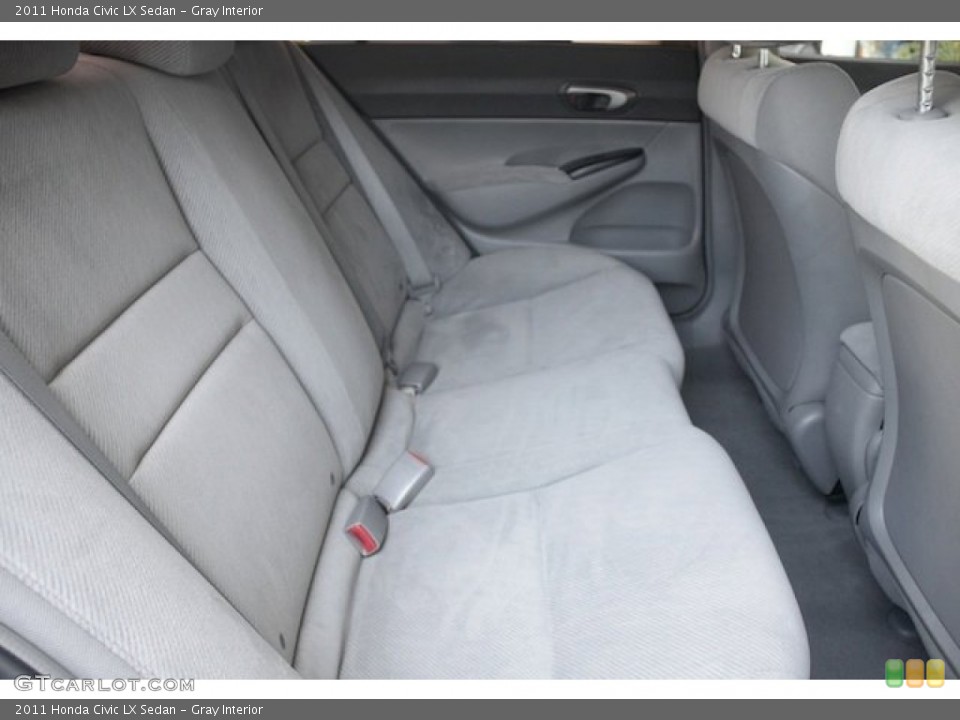 Gray Interior Rear Seat for the 2011 Honda Civic LX Sedan #83505540