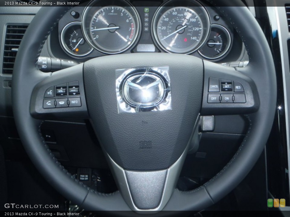 Black Interior Steering Wheel for the 2013 Mazda CX-9 Touring #83506389