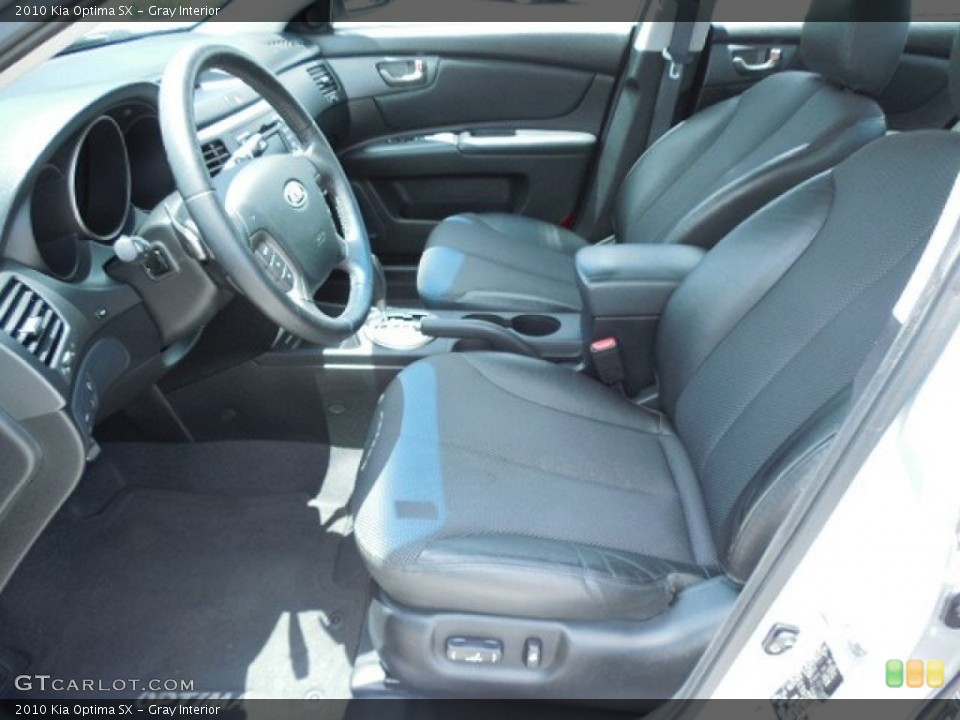 Gray Interior Front Seat for the 2010 Kia Optima SX #83506437