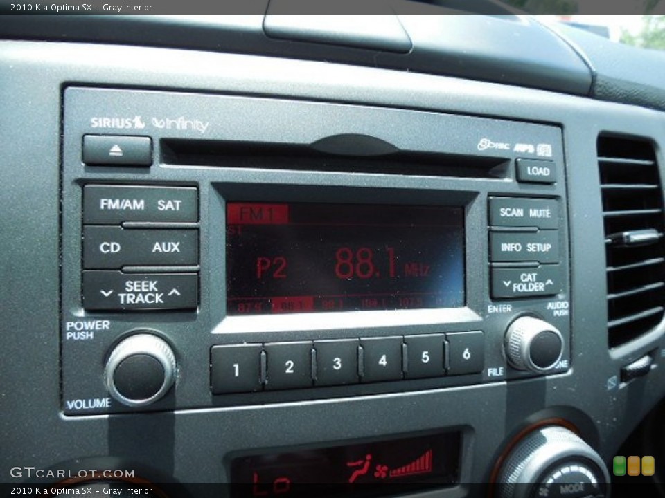 Gray Interior Audio System for the 2010 Kia Optima SX #83506791