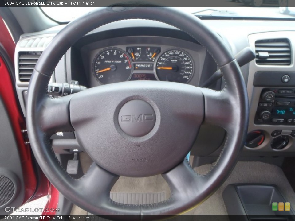 Pewter Interior Steering Wheel for the 2004 GMC Canyon SLE Crew Cab #83509758