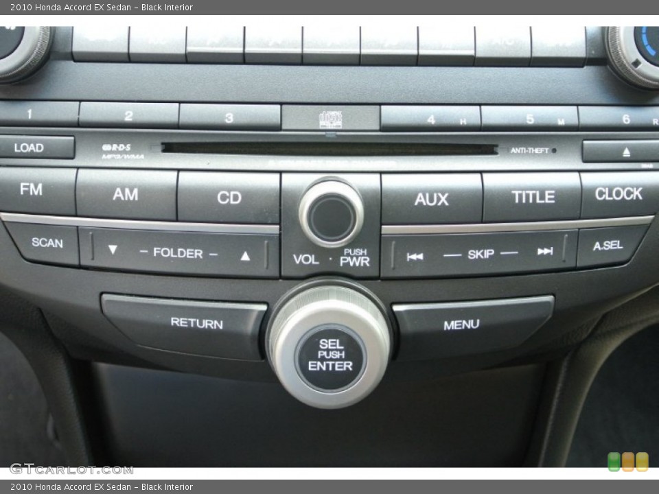 Black Interior Controls for the 2010 Honda Accord EX Sedan #83512017