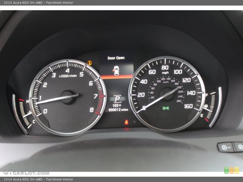 Parchment Interior Gauges for the 2014 Acura MDX SH-AWD #83513019