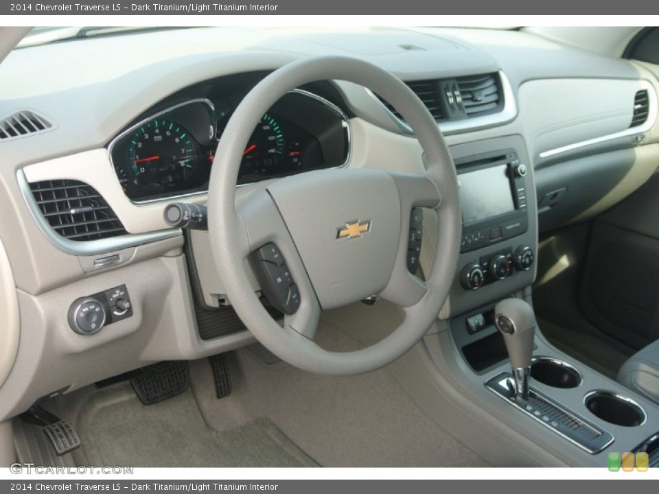Dark Titanium/Light Titanium Interior Dashboard for the 2014 Chevrolet Traverse LS #83513898