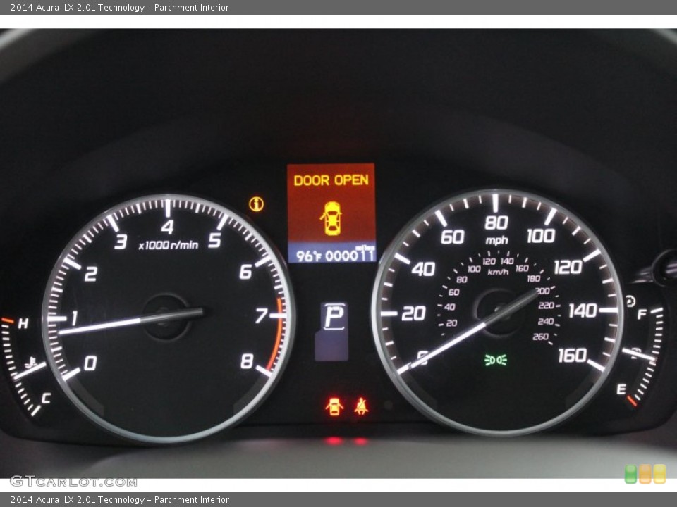 Parchment Interior Gauges for the 2014 Acura ILX 2.0L Technology #83515014
