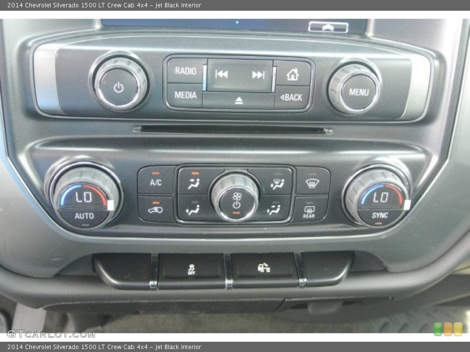 Jet Black Interior Controls for the 2014 Chevrolet Silverado 1500 LT Crew Cab 4x4 #83516142