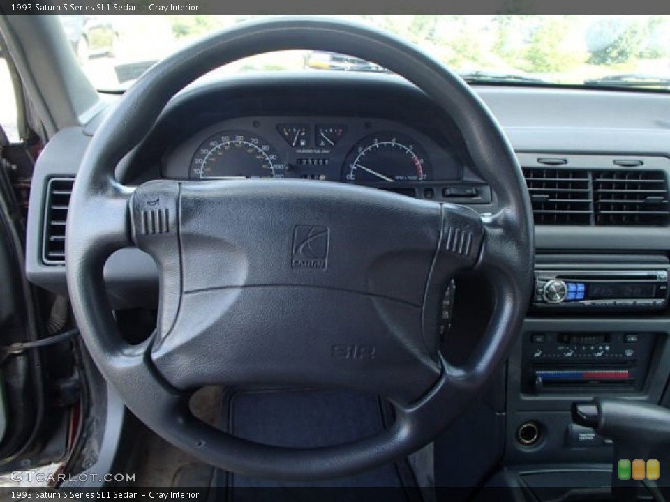 Gray Interior Steering Wheel for the 1993 Saturn S Series SL1 Sedan #83516541