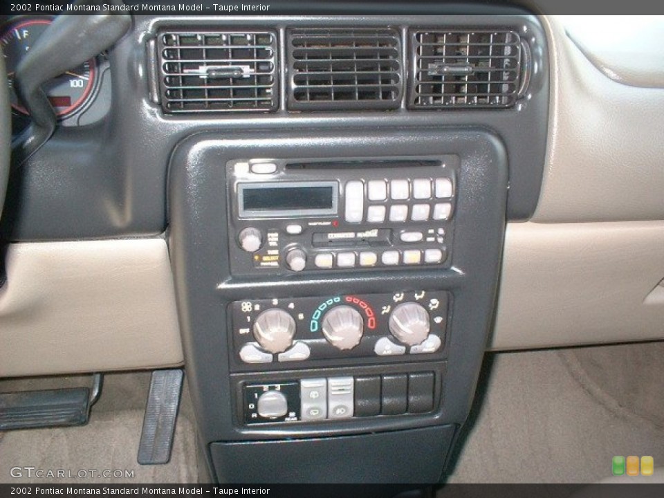 Taupe Interior Controls for the 2002 Pontiac Montana  #83517573