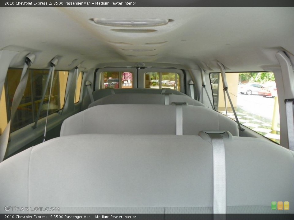 Medium Pewter Interior Rear Seat for the 2010 Chevrolet Express LS 3500 Passenger Van #83519871