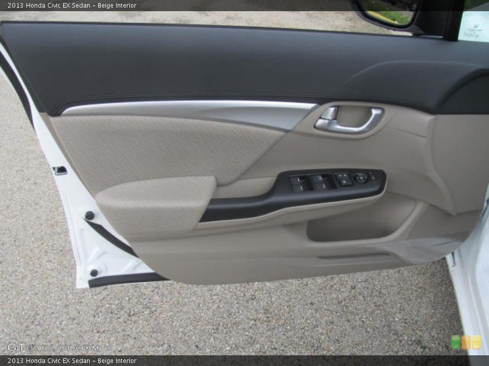 Beige Interior Door Panel for the 2013 Honda Civic EX Sedan #83520201
