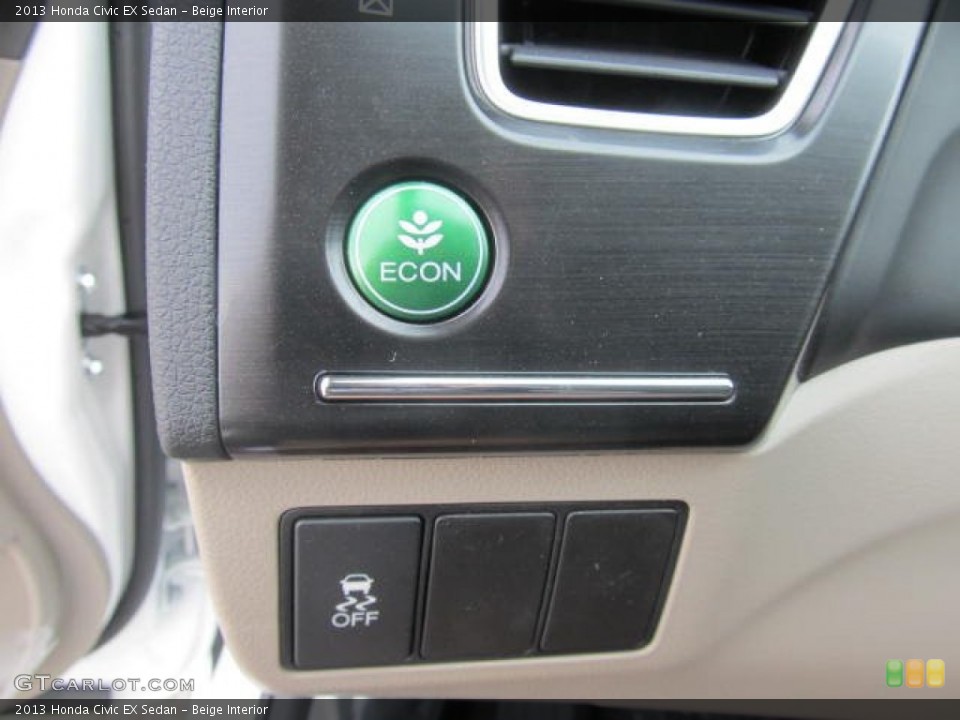 Beige Interior Controls for the 2013 Honda Civic EX Sedan #83520402