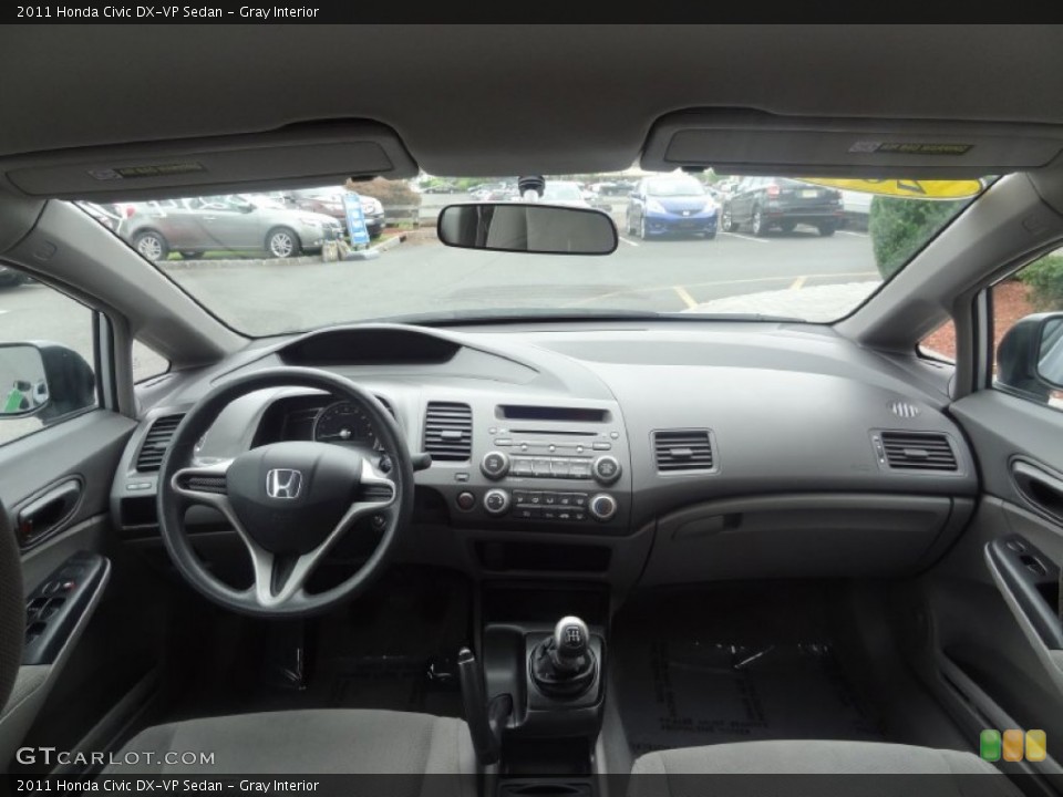 Gray Interior Dashboard for the 2011 Honda Civic DX-VP Sedan #83523492