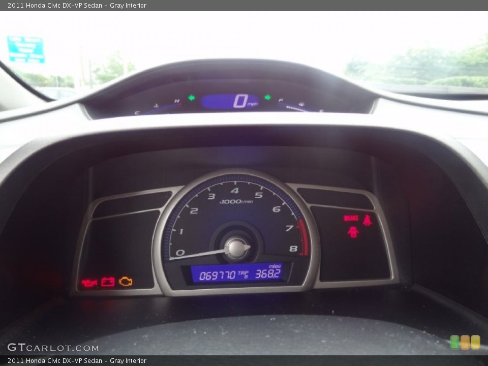 Gray Interior Gauges for the 2011 Honda Civic DX-VP Sedan #83523567