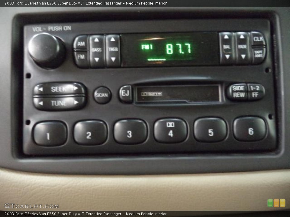 Medium Pebble Interior Audio System for the 2003 Ford E Series Van E350 Super Duty XLT Extended Passenger #83523630