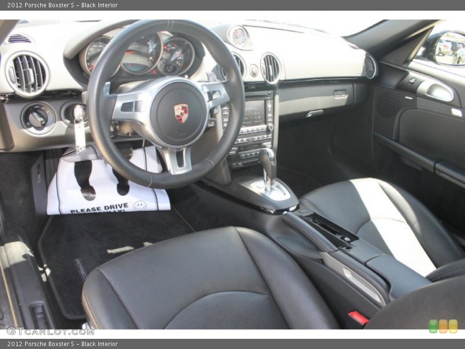 Black Interior Prime Interior for the 2012 Porsche Boxster S #83526339