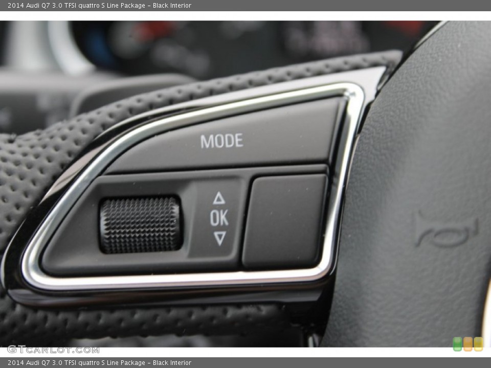 Black Interior Controls for the 2014 Audi Q7 3.0 TFSI quattro S Line Package #83528343
