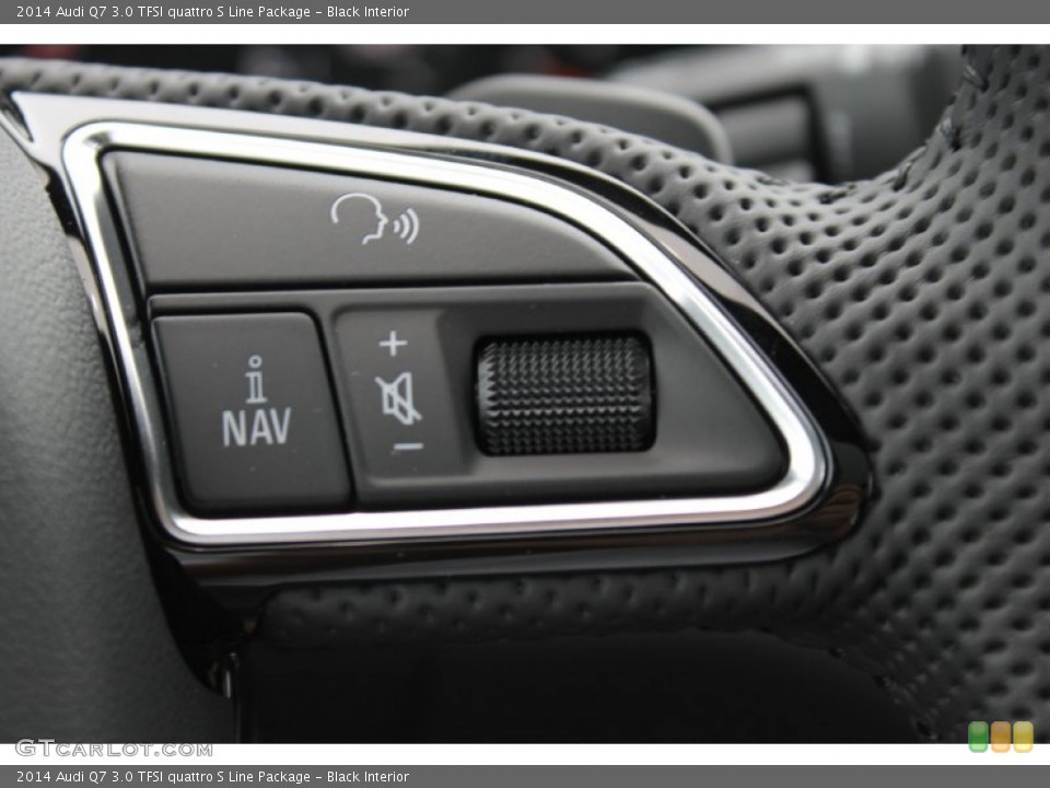 Black Interior Controls for the 2014 Audi Q7 3.0 TFSI quattro S Line Package #83528367