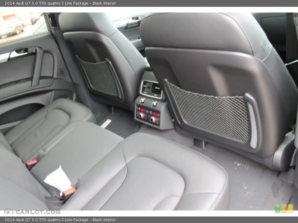Black Interior Rear Seat for the 2014 Audi Q7 3.0 TFSI quattro S Line Package #83528487