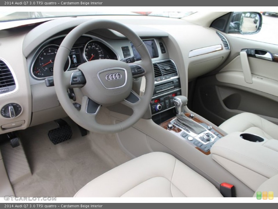 Cardamom Beige Interior Photo for the 2014 Audi Q7 3.0 TFSI quattro #83529039