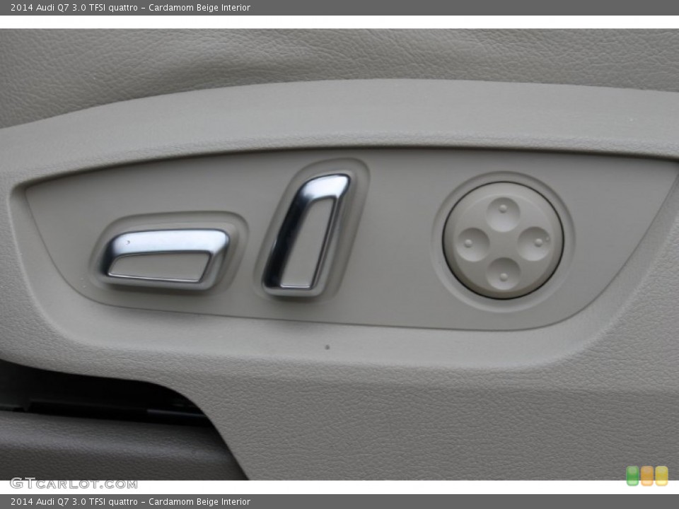Cardamom Beige Interior Controls for the 2014 Audi Q7 3.0 TFSI quattro #83529081