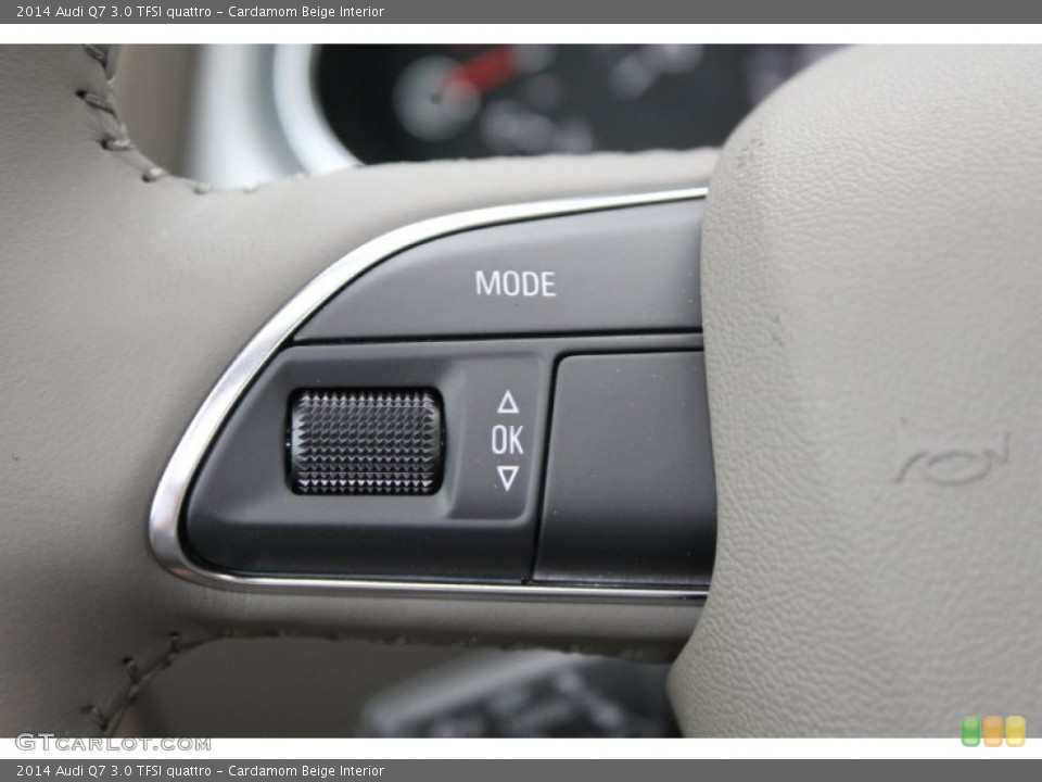 Cardamom Beige Interior Controls for the 2014 Audi Q7 3.0 TFSI quattro #83529426