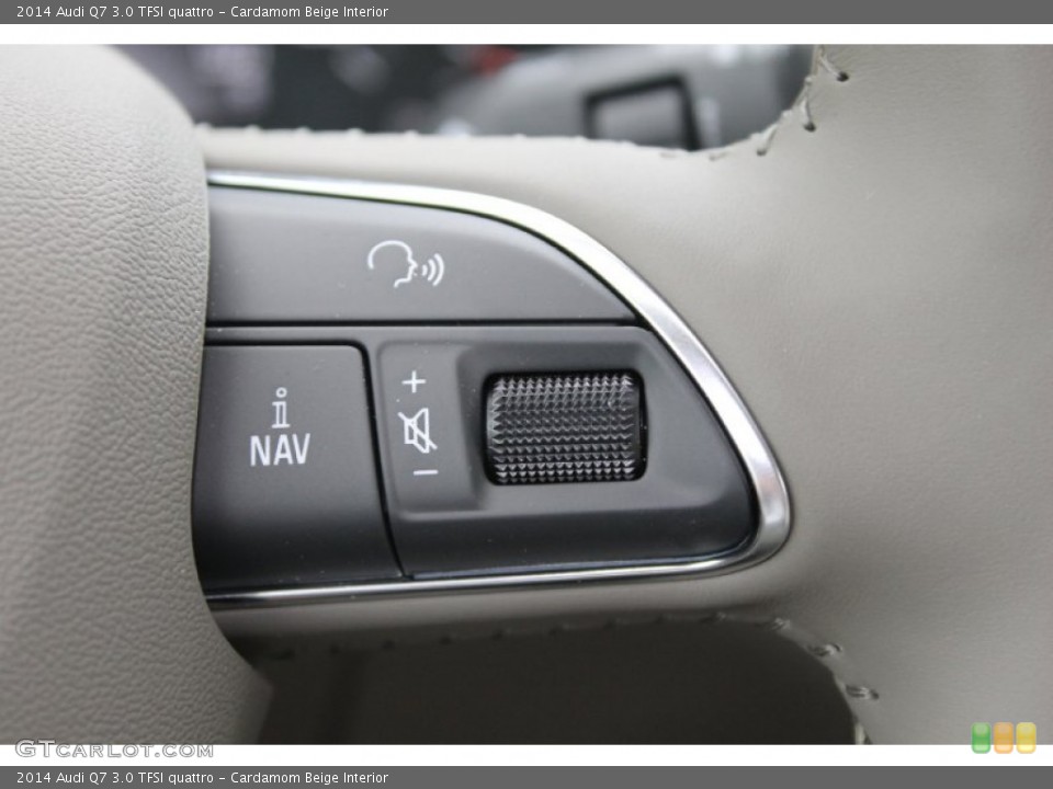 Cardamom Beige Interior Controls for the 2014 Audi Q7 3.0 TFSI quattro #83529450