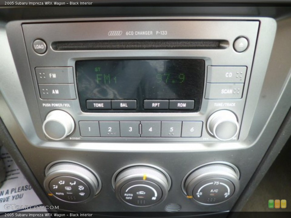 Black Interior Controls for the 2005 Subaru Impreza WRX Wagon #83529509
