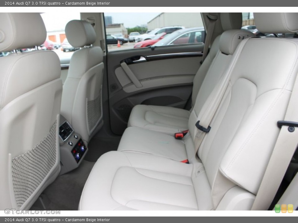 Cardamom Beige Interior Rear Seat for the 2014 Audi Q7 3.0 TFSI quattro #83529513
