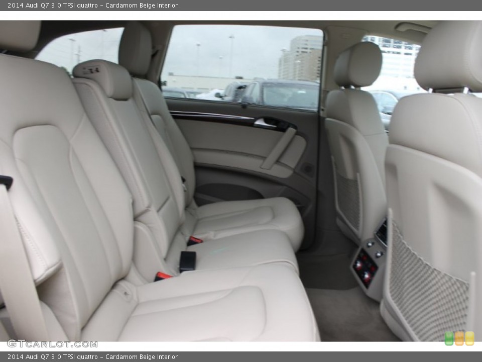 Cardamom Beige Interior Rear Seat for the 2014 Audi Q7 3.0 TFSI quattro #83529611