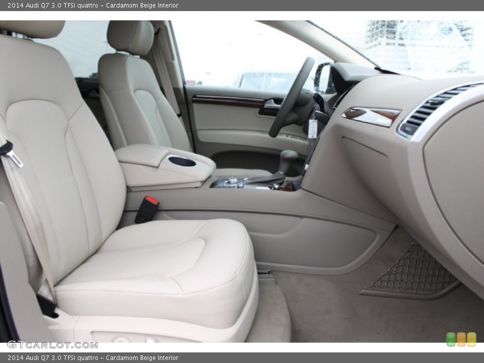 Cardamom Beige Interior Front Seat for the 2014 Audi Q7 3.0 TFSI quattro #83529702