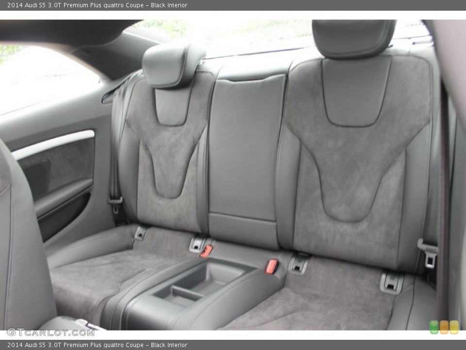 Black Interior Rear Seat for the 2014 Audi S5 3.0T Premium Plus quattro Coupe #83530416