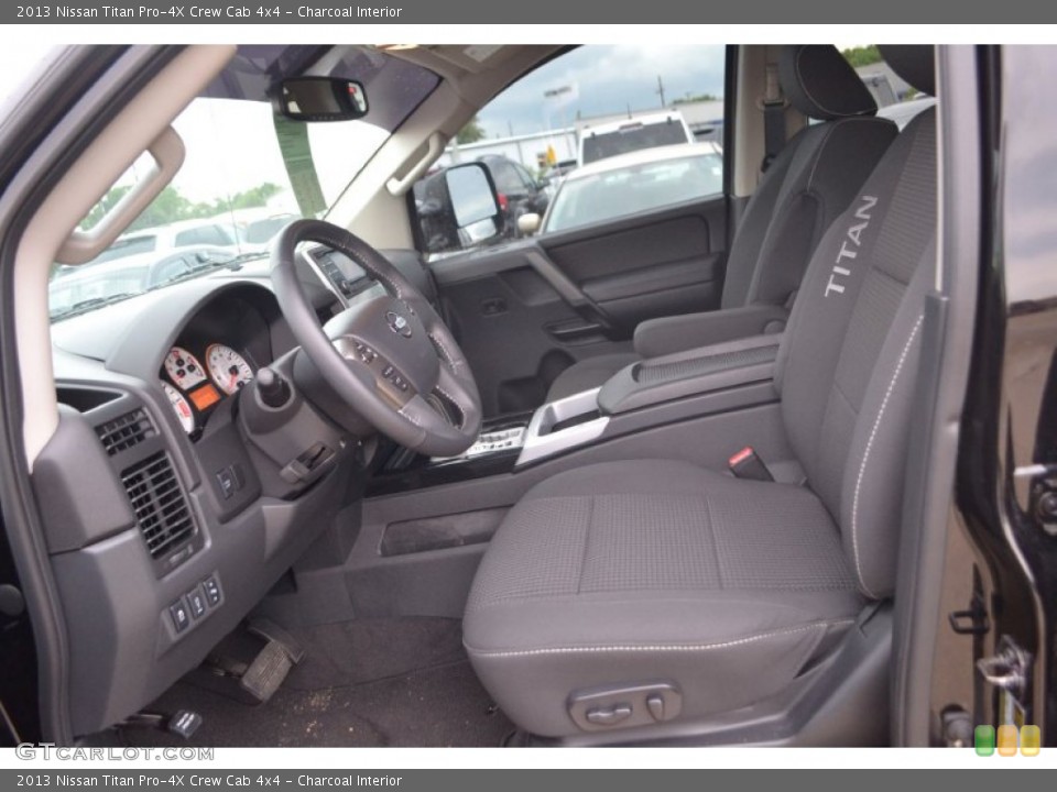Charcoal Interior Front Seat for the 2013 Nissan Titan Pro-4X Crew Cab 4x4 #83531733