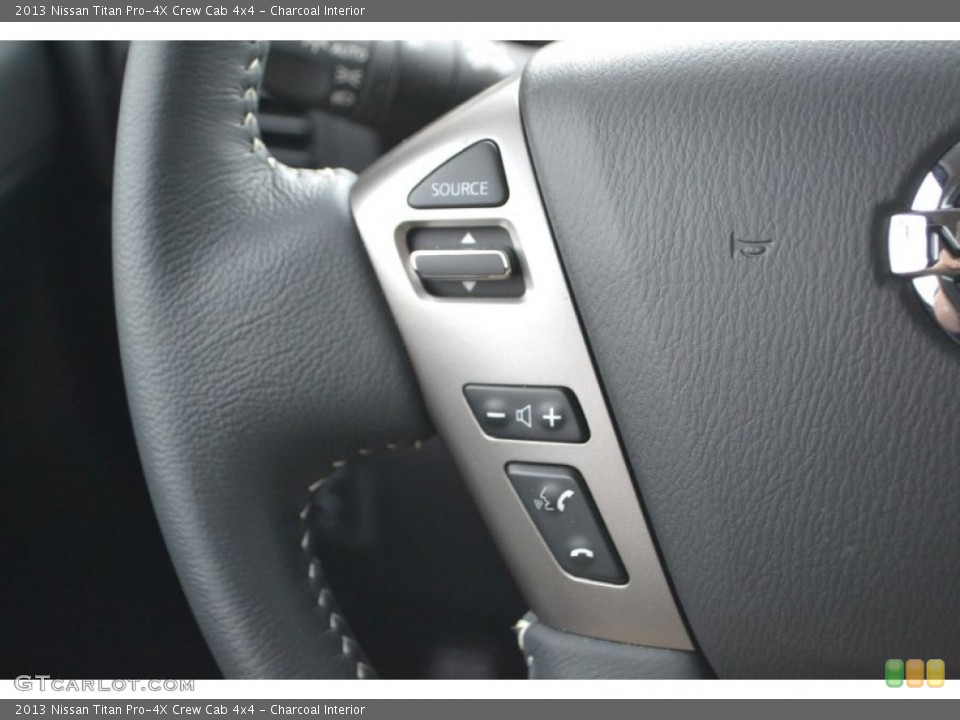 Charcoal Interior Controls for the 2013 Nissan Titan Pro-4X Crew Cab 4x4 #83531817