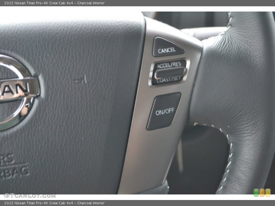Charcoal Interior Controls for the 2013 Nissan Titan Pro-4X Crew Cab 4x4 #83531835