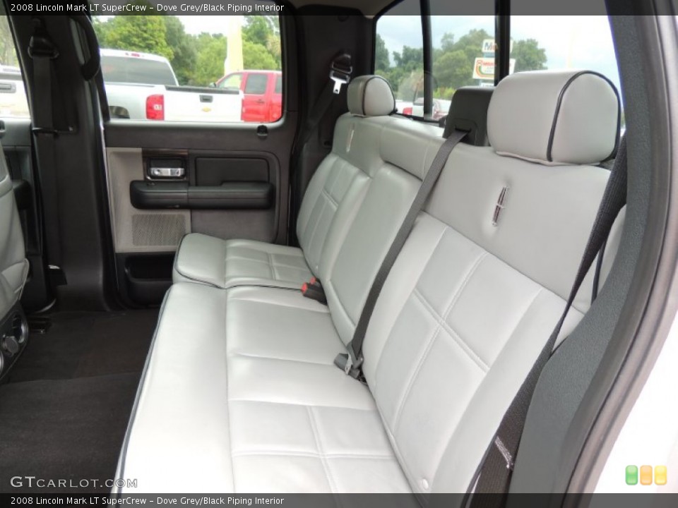 Dove Grey/Black Piping Interior Rear Seat for the 2008 Lincoln Mark LT SuperCrew #83533623
