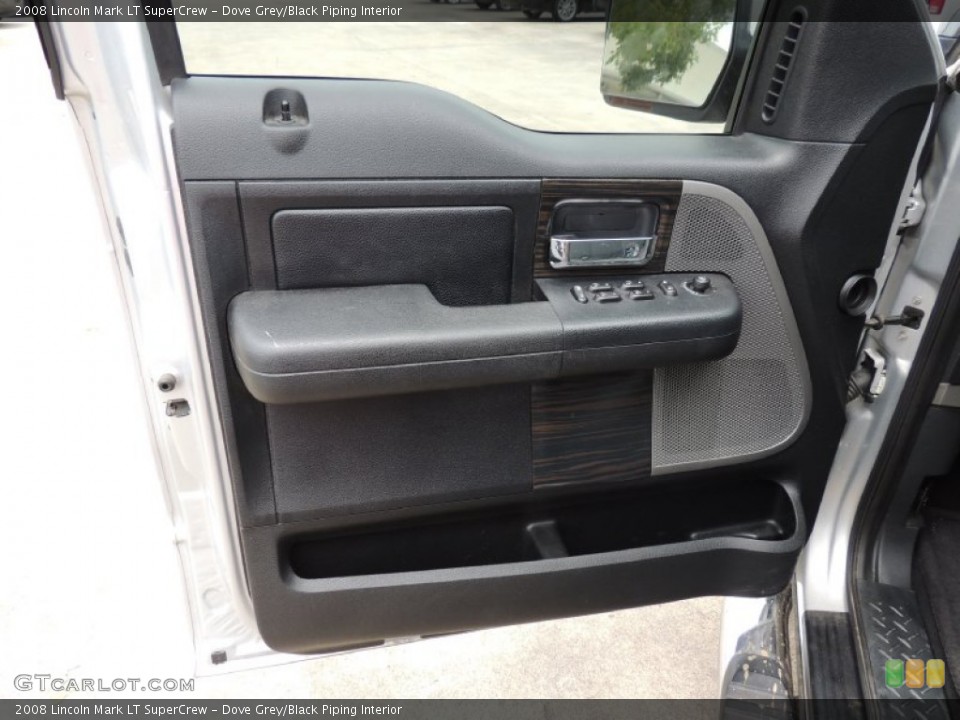 Dove Grey/Black Piping Interior Door Panel for the 2008 Lincoln Mark LT SuperCrew #83533692