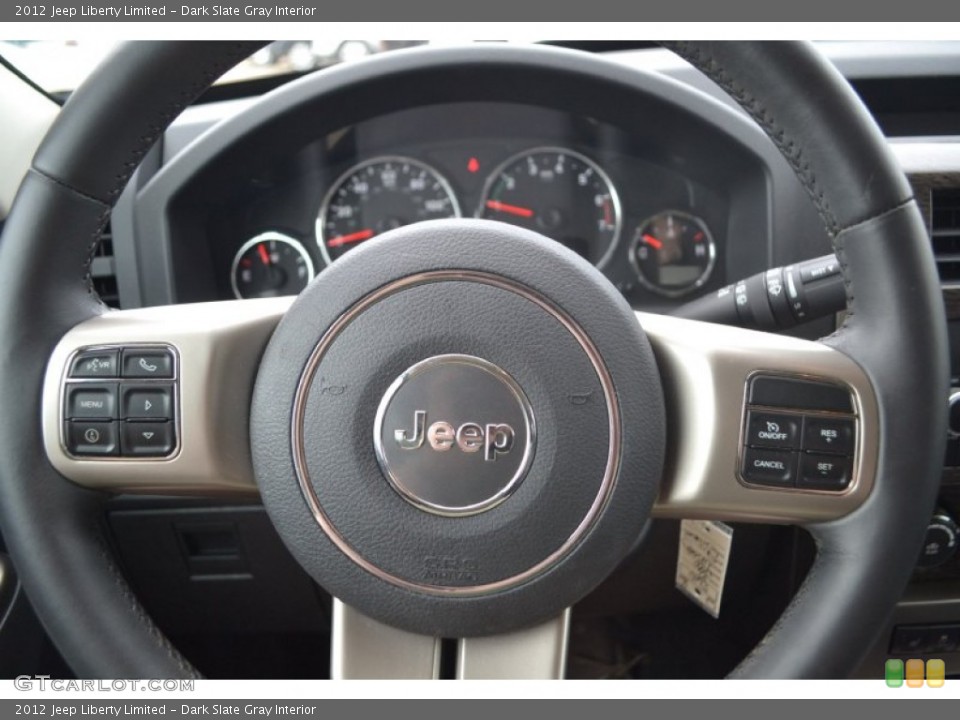 Dark Slate Gray Interior Steering Wheel for the 2012 Jeep Liberty Limited #83534187