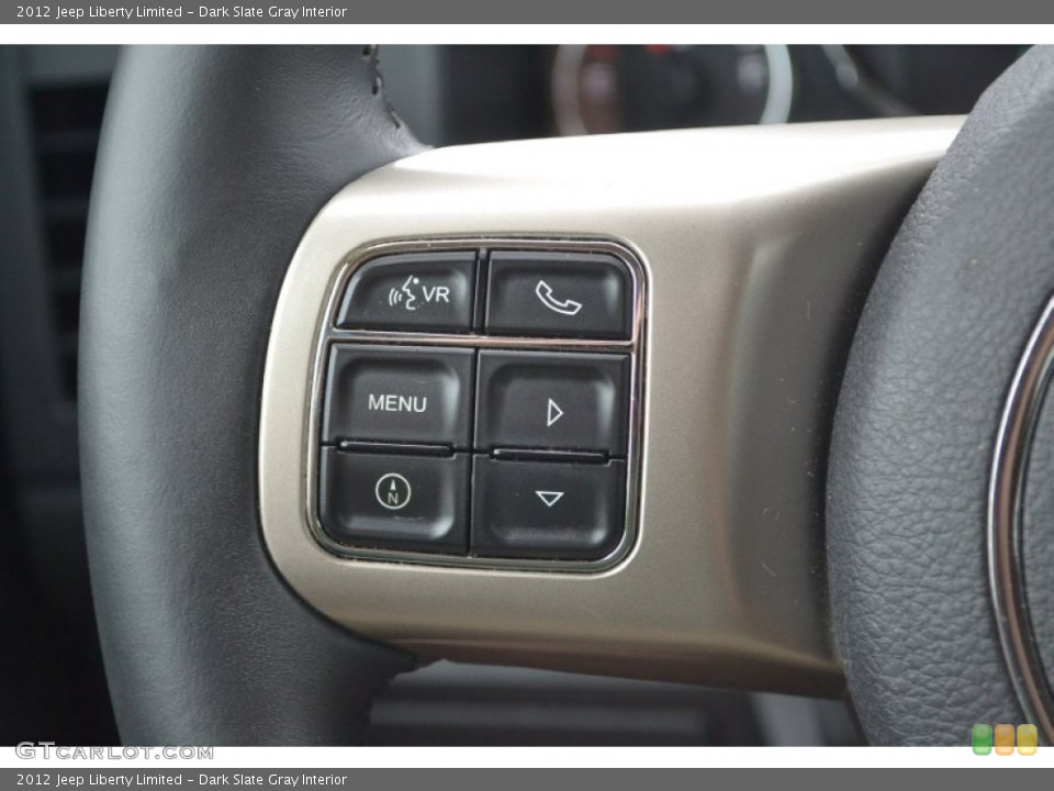 Dark Slate Gray Interior Controls for the 2012 Jeep Liberty Limited #83534214