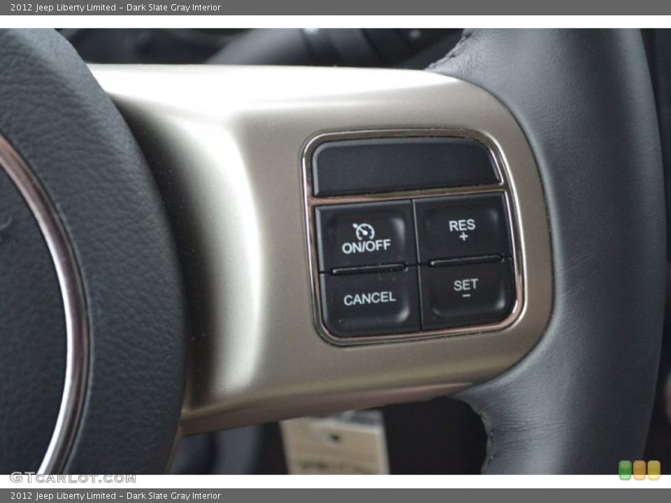 Dark Slate Gray Interior Controls for the 2012 Jeep Liberty Limited #83534232