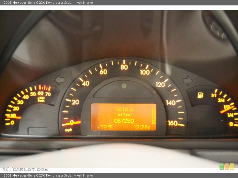 Ash Interior Gauges for the 2003 Mercedes-Benz C 230 Kompressor Sedan #83535963