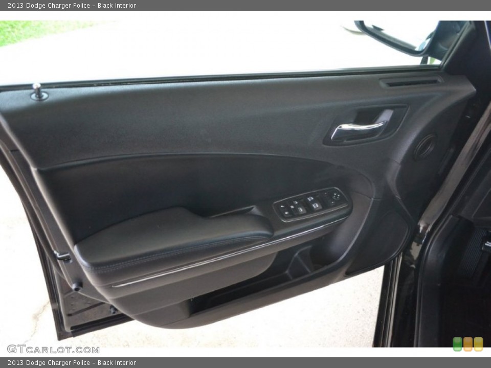 Black Interior Door Panel for the 2013 Dodge Charger Police #83537448