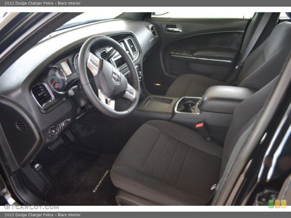 Black Interior Prime Interior for the 2013 Dodge Charger Police #83537484