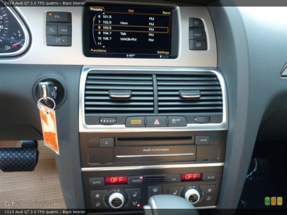 Black Interior Controls for the 2014 Audi Q7 3.0 TFSI quattro #83539374